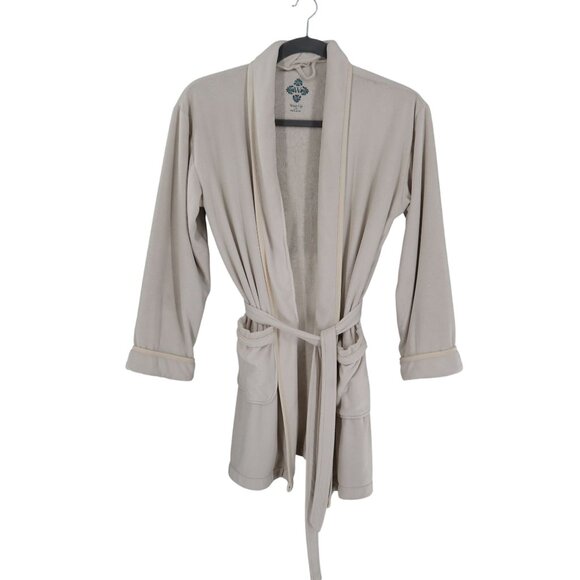 Wrap Up Other - Wrap Up Bathrobe Womens O/S Beige Lounge Wear Travel Preppy Cozycore Relaxed Spa